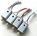 NiGHT LiONS TECH(tm) Upgraded 4pcs Motor with Brass Gear Rc Quadcopter Spare Parts for Syma X8c X8w X8g