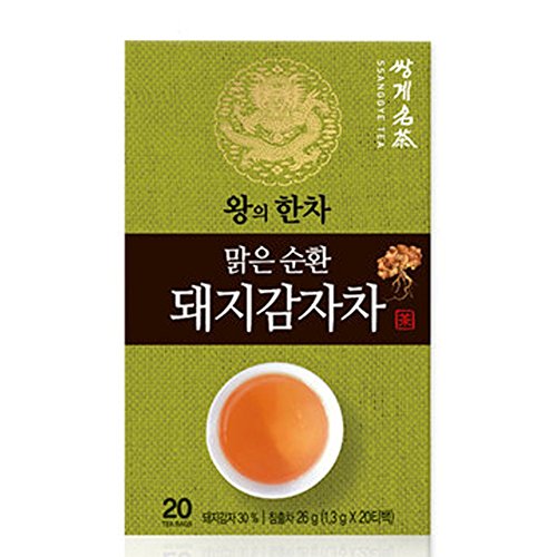 Korean Organic Ssanggye Tea Premium [ Jerusalem Artichoke Tea ] with Tangerine Peel Hydrangea Leaves Fermented Green Tea - Thumbnail 4