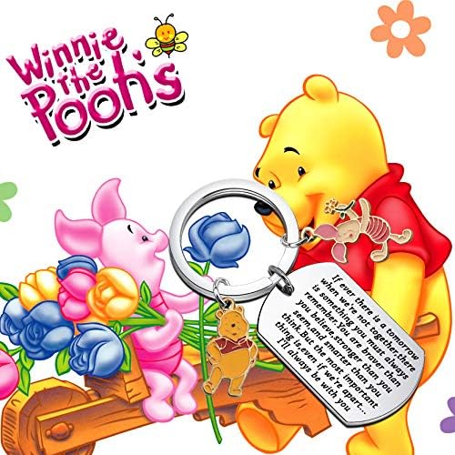 Feelmem Winnie The Pooh Wood Inspired Gifts If Ever There Is A Tomorrow When Were Not Together Friendship Keychain Bff Gift Long Distance Friendship Gift Best Friend Jewelry Jewelry Pendants Coins
