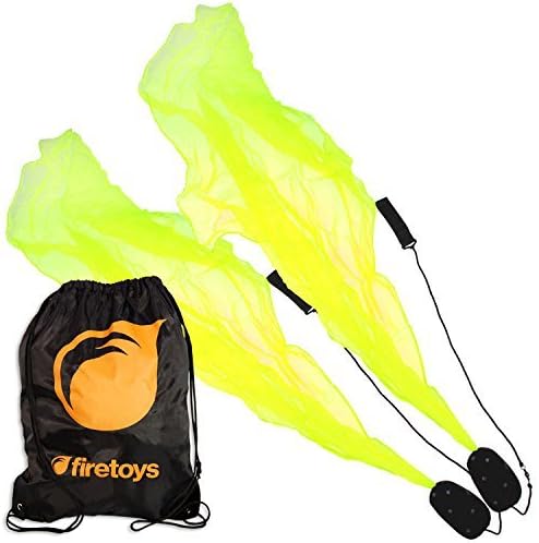 UV Yellow (Green) Pyropixies Beginner Spiral Practice Poi & Firetoys Tote Bag