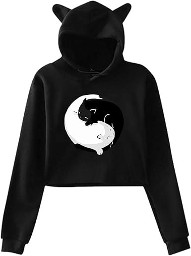 yin yang cat sweater