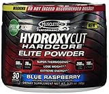 MuscleTech Hydroxycut Hardcore Elite Powder Blue Raspberry 30 Servings