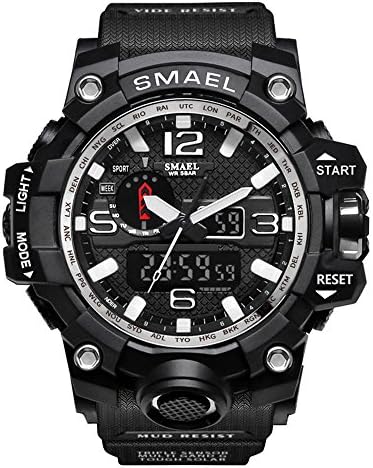Men's Digital Sport Watch Matte Black Watch Police Watches for Men