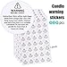 Leinuosen 921 Pieces Candle Making Kit with Candle Wicks, Candle Warning Stickers, Candle Wick Centering Device and Stickers for Candle Making