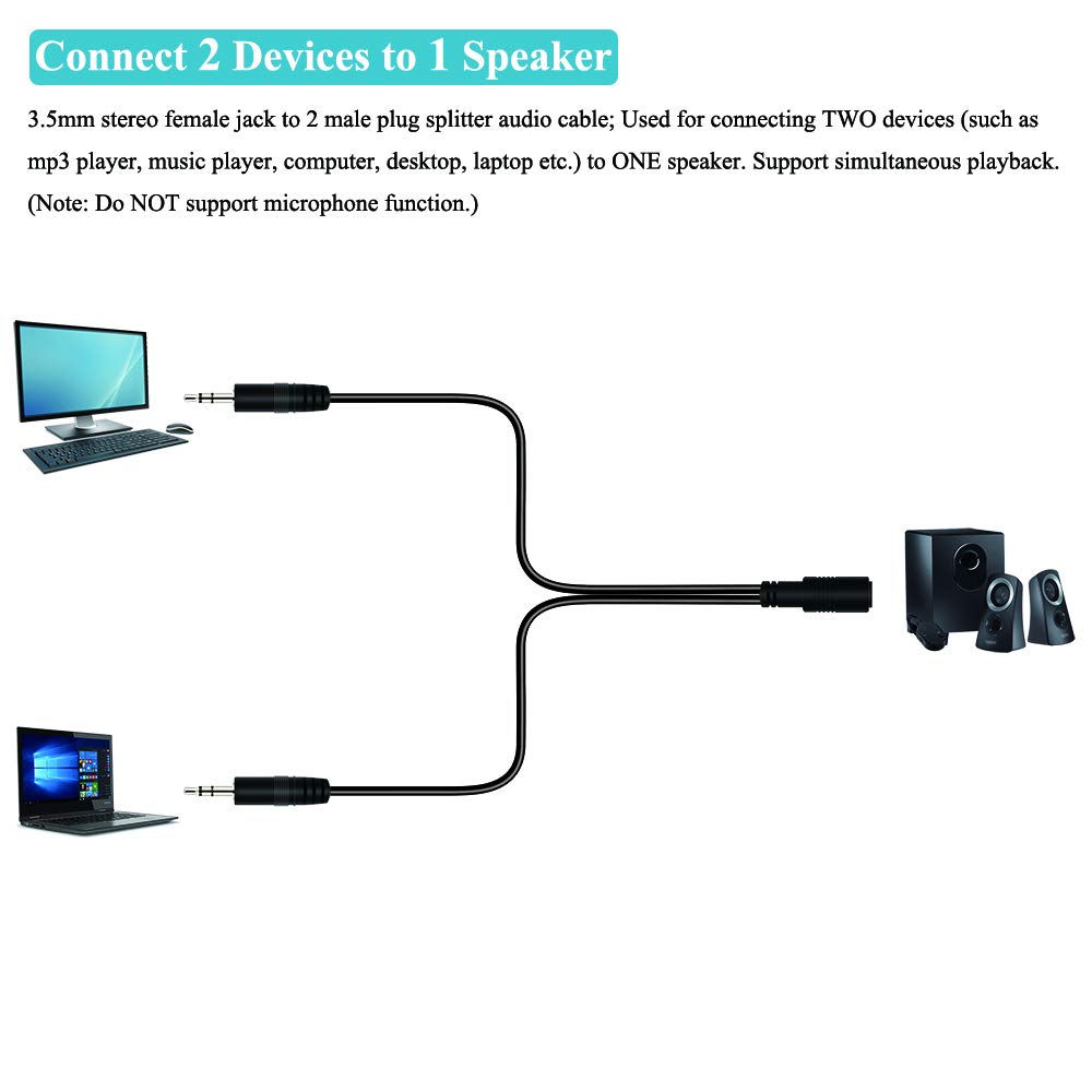 connect two devices to one speaker