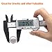 FineSource Electronic Digital Caliper Inch/Metric Conversion 0-6 Inch/150 mm Carbon Fiber Gauge Micrometer Extra Large LCD Screen Auto Off Featured Measuring Tool - Silver