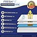 FRESHFIT Premium Waterproof Noiseless Mattress Protector. Comfortable Vinyl Free Protection from Perspiration and Fluid Spills. Queen Size. Free Bonus Included.