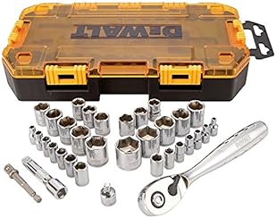 DEWALT DWMT73804  Drive Socket Set (34 Piece), 1/4" and 3/8"
