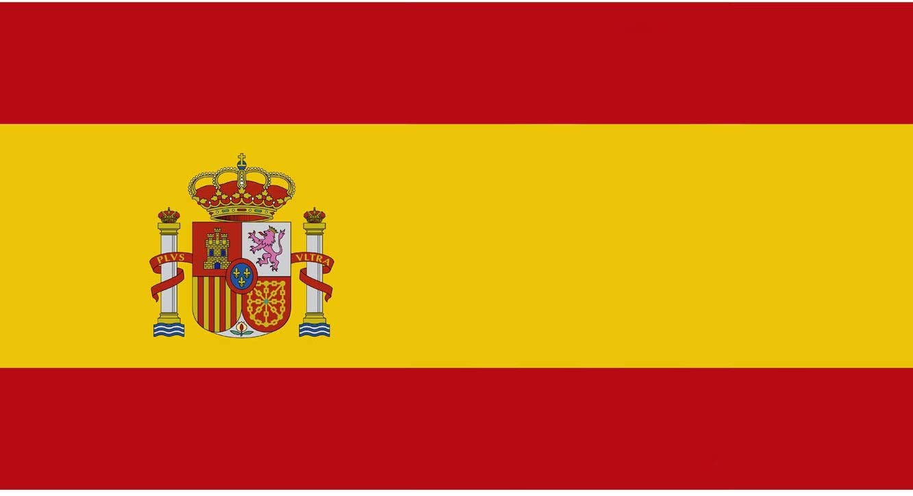 OEDIM Flag of Spain with Shield 85x150cm, Red Yellow Red