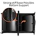 HUANZHAN Car Trunk Organizer Portable Collapsible Car Trunk Cargo Storage Organizer Carrier for Car SUV/Truck/Van Compartments Trunk Organizer(Black)