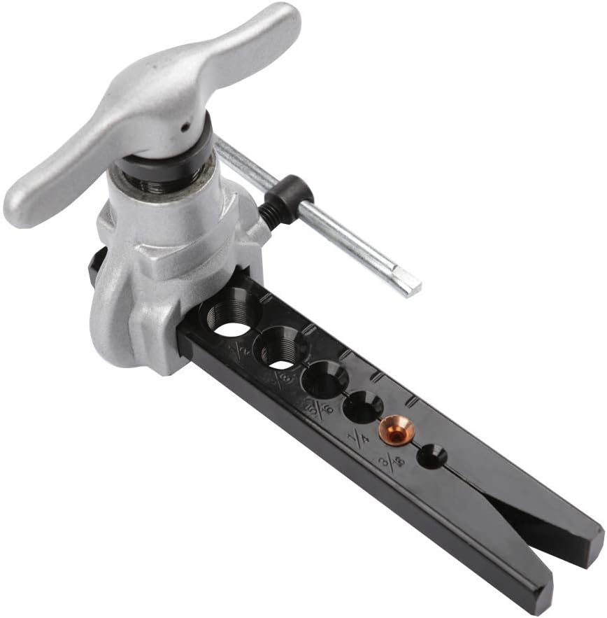 Wostore Eccentric Flaring Tool Kit Tubing Refrigeration 7 Dies 3/16-3/4 inch Copper: Automotive