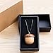 FreSky Car Perfume, Retro Handmade Wooden Car Freshener Perfume Container Mini Acorn Shape Essential 0il Container Car Ornaments Great Fragrance Function Hang on Rear View Mirror with Essential Oil
