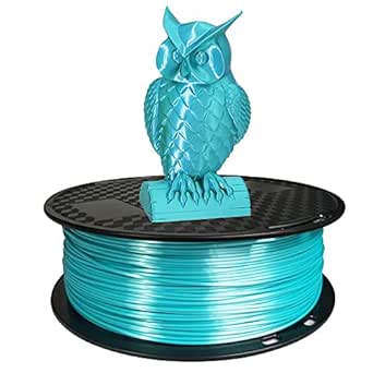 Silk Blue PLA Filament 1.75mm 3D Printer Filament 1KG 2.2 LBS Spool Shiny Cyan PLA 3D Printing Materials CC3D Shine Silky Shiny Metallic Metal Gold Silver Copper PLA Filament