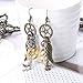 Hanpabum 4pairs Steampunk Drop Dangle Earrings For Women Men Vintage Punk Clockwork Hook Earrings Halloween Jewelry