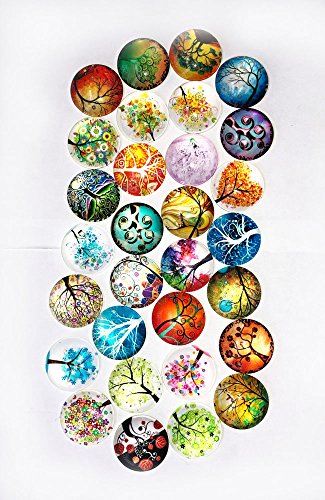 3 Carykon+Cabochons+Backed+Diameter+Random