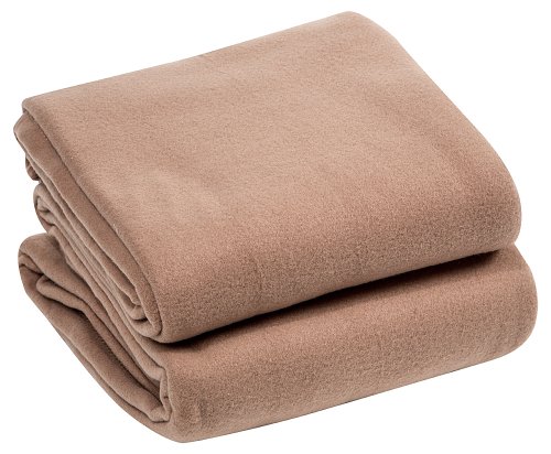 LUXURIA Micro Plush QUEEN Blanket, CAMEL - Thumbnail 2