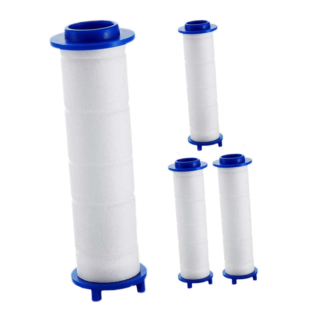 4 Pieces PP Cotton Filter for Shower,Water Filter Element Use for Shower Head Replacement Filter,Shower Water Purification 9.5cm Long