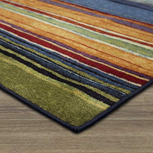 Mohawk Home New Wave Rainbow Stripe Accent Area Rug, 3'9" x 5', Multi