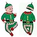 Fheaven Baby Clothes Outfits Boy Girl Kids Romper Hat Cap Set for 0-24M (Size:90(Age: 12-18Months), Green)