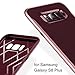 Galaxy S8 Plus Case, TORRAS 2 in 1 Hybrid Anti Fingerprint Slim Fit Soft TPU Cover with Hard Plastic Bumper Scratch Resistant Phone Case for Samsung Galaxy S8 Plus, Burgundy/Rose Gold Edge