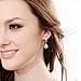 ML S925 Sterling Silver 10mm Naked Drill Crystal Earrings For Women (Earrings White color)
