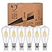 YFXRLIGHT Antique LED Bulbs Soft Warm White 2700K, 6W ST64 Dimmable Vintage Edison LED Bulbs,60W Equivalent, Squirrel Cage Filament Bulb, 550 Lumens, E26 Clear Glass, Pack of 6(2 Year Warranty)