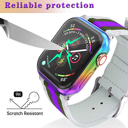 JZK Apple Watch Series 5 40mm Screen Protector,iWatch Protective Case Soft Plated TPU All-Around Ultra-Thin Bumper Cover for Apple Watch Series 4 Series 5 40mm Nike+, Edition Accessories