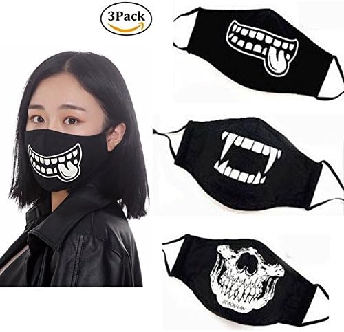 Luminous Black N95 Respirator Anti Pollution Mask Comfy Mask Washable with New Adjustable Straps Allergy/Asthma / Travel/Cycling / Adult/Children / Men/Women / DIY