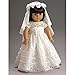 CARPATINA Special Day Communion Bridal Dress, Veil and Flower Wreath fits 18