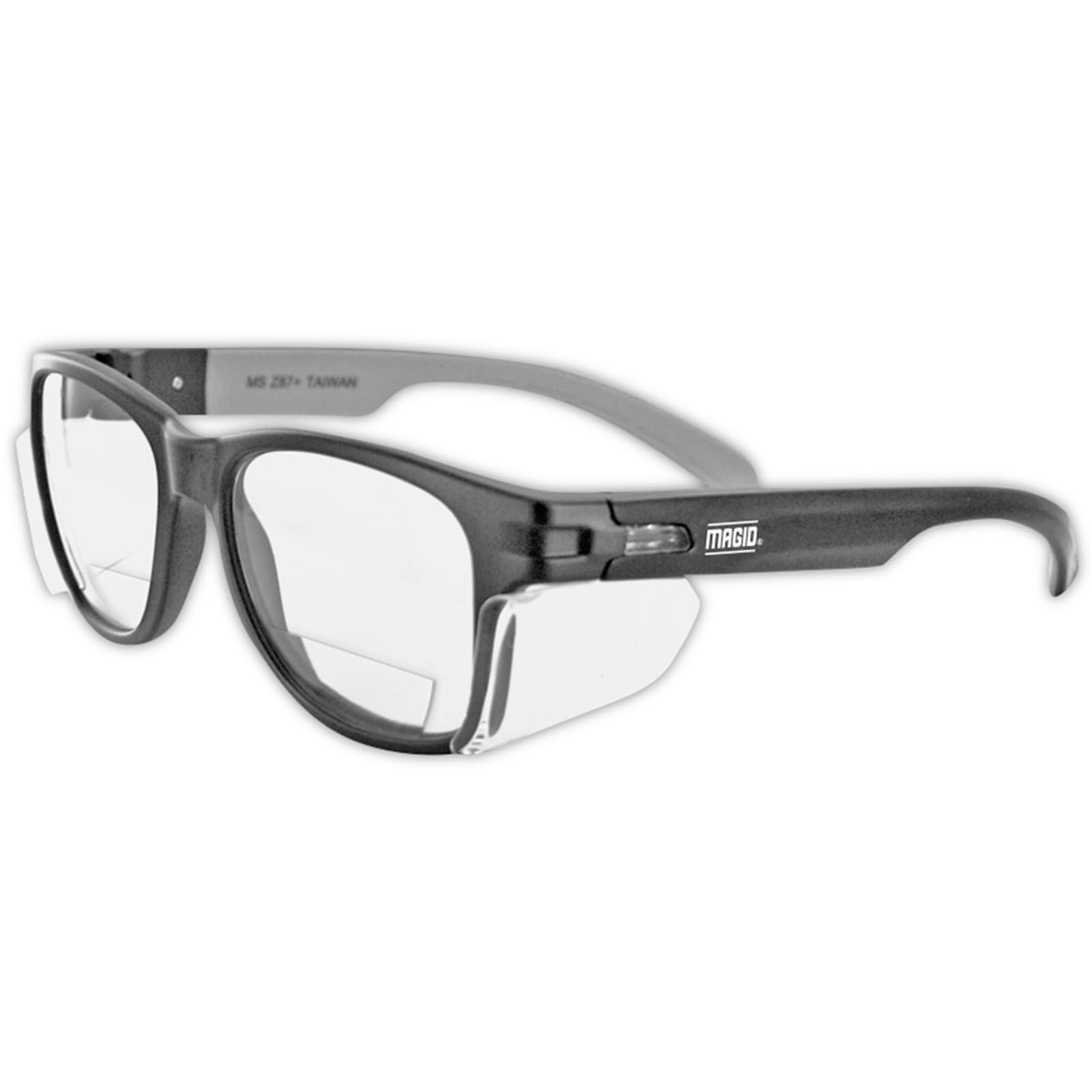 MAGID Y50 Series Performance Anti-Fog Polycarbonate Safety Glasses with Side Shields, 48 Pairs, Clear Lens | 1.5 BiFocal, Y50BKAFC15 Image