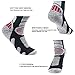 Mens Women Ski Cotton Socks High Performance Thick Warm Wicking Crew Socks for Snowboard Hiking Sports(Long, Black&Blue)