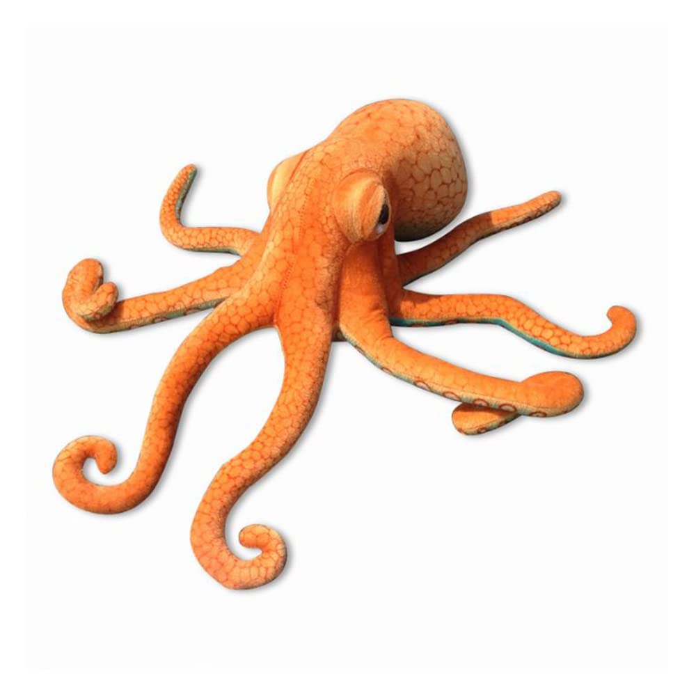 OUKEYI 21.6" Realistic Octopus Plush,Squid Plush Giant Squid Stuffed Animal Plush Toy Ocean AnimalSPillow,Squid Pillow for Easter Children's Day and Birthday Parties (Navy Blue)