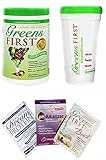 Greens First Nutrient Rich-Antioxidant SuperFood, 9.95 Oz With FREE Shaker Cup and 3 Sample Packets (Samples May Vary)