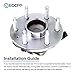 ECCPP 515054 Front Wheel Hub Bearing Assembly for Cadillac Escalade Chevy Tahoe Avalanche Silverado Suburban Express 1500 2500 GMC Yukon Sierra Savana 1500 (2WD Only) w/ABS 6 Lugs Left or Right