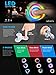 Windy City Novelties 2nd Gen Push Activated 3 Flashing Modes LED Glow Premium Fidget Focus Spinner Toy for Stress Relief, ADHD, Anxiety & Rave/EDM (Black)