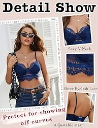 Avidlove Lace Bralettes for Women Y2k Strap Bustier
