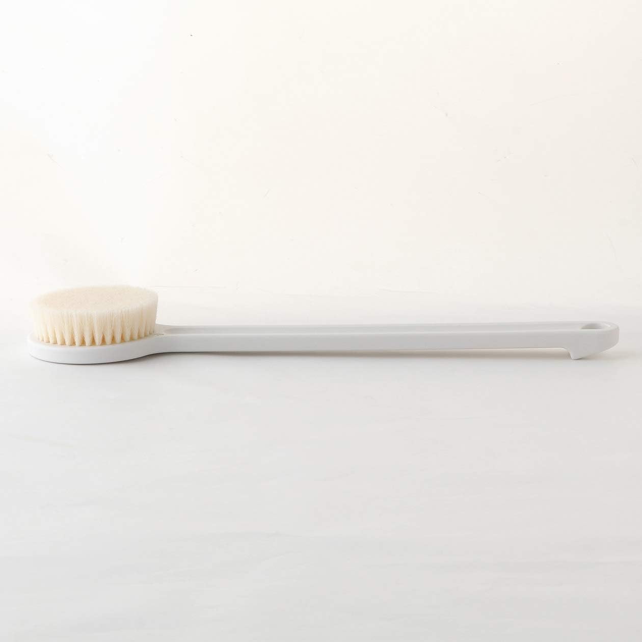 Muji Polypropylene Shower Brush, 33 cm Length, Off-White - Image 4