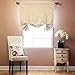 Best Home Fashion Thermal Insulated Blackout Tie-Up Window Shade - Rod Pocket - Beige - 42