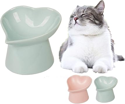 Amazon ミニ セラミック 餌やり キャットボウル 高めたフードボウル