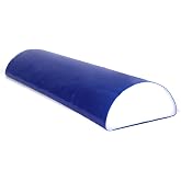 CanDo Premium TufCoat Blue Coated Half-Round Foam Rollers for Muscle Restoration, Massage Therapy, Rehabilitation, Sport Recovery and Physical Therapy for Home, Clinic and Gym