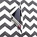 Women's Chevron Patterned Infinity Scarf with Zipper Pocket (Gray)
