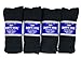 Diabetic Socks, Creswell Diabetic Socks, 12 Pack (1 Dozen Pairs), For Men and Women, Medical Socks for Neuropathy, Edema, Diabetes, Non-binding, Crew Length, Size 13-15 X-Large, Black