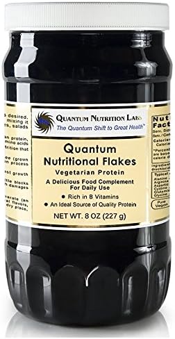 Quantum Nutritional Flakes, 16oz 2 Bottles, Vegan Premier Nutritional Flakes Yeast - A Delicious Vegan Protein, Super Food for Daily Use, Rich in B Vitamins and A Good Source of Quality Protein