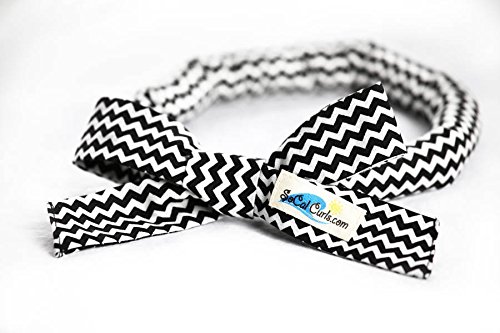SoCal Curls Hair Curling Tie in Night &amp; Day Chevron
