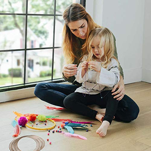 ManYee Dream Catcher Metal Rings 10Pcs 6 inch Metal Ring Hoops Macrame Rings for Dreamcatchers Crafts and Wedding Decor Gold