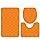 Burnt orange bathroom rugs