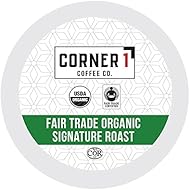 Corner One Coffee, 100 Ct. Single-Serve K-Cup, Fair Trade Organic Signature Roast, Keurig 2.0 Compatible
