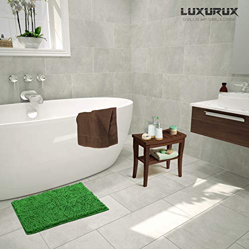 image for LuxUrux Bathroom Rug Mat -Extra-Soft Plush Bath Shower Bathroom Rug,1'