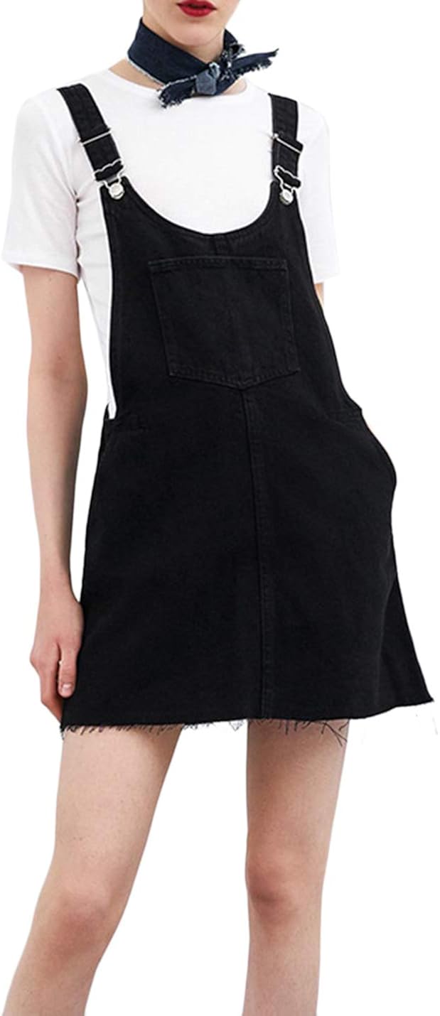 black dress overalls