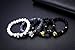LYLYMIMI Bead Bracelets for Men Wolf Bracelet Dragon Jewelry Set Matte Lava Rock Stone (4 pcs a set)